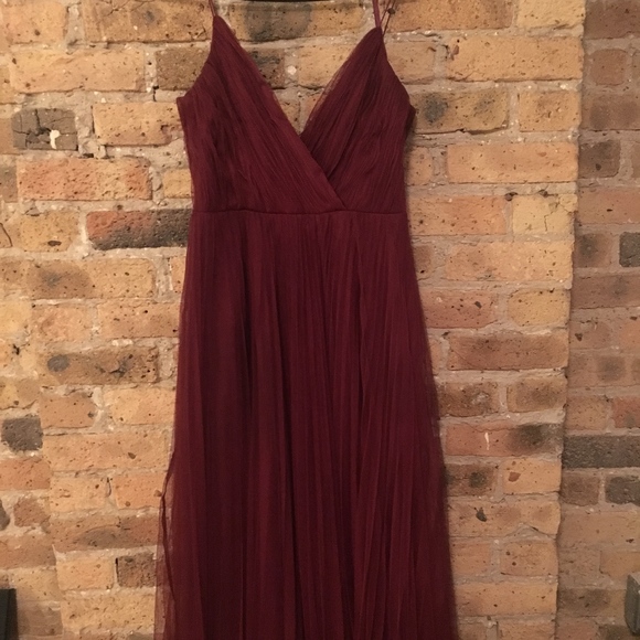 asos design cami pleated tulle maxi dress